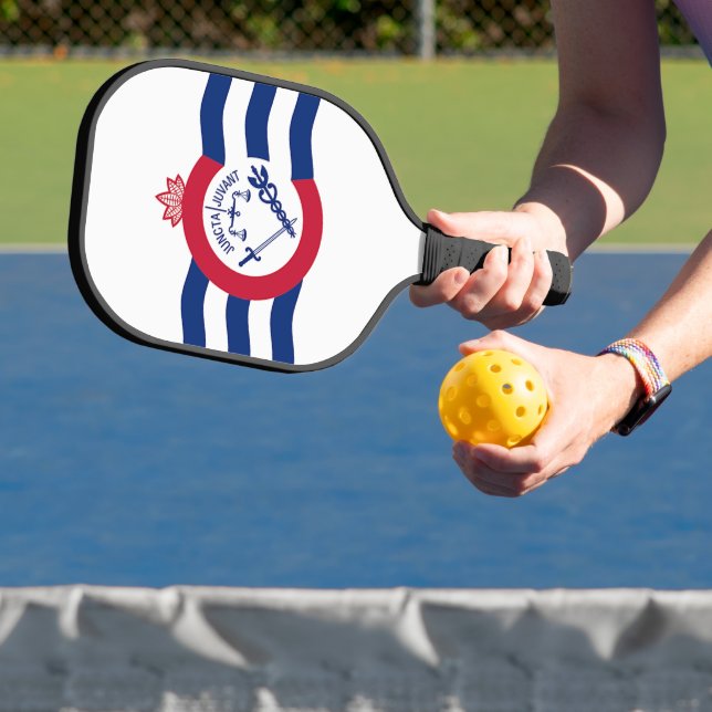 Pickleball Paddle with flag of Cincinnati, USA (Insitu)
