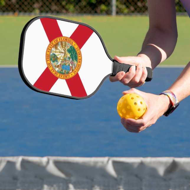 Pickleball Paddle with flag of Florida, USA (Insitu)