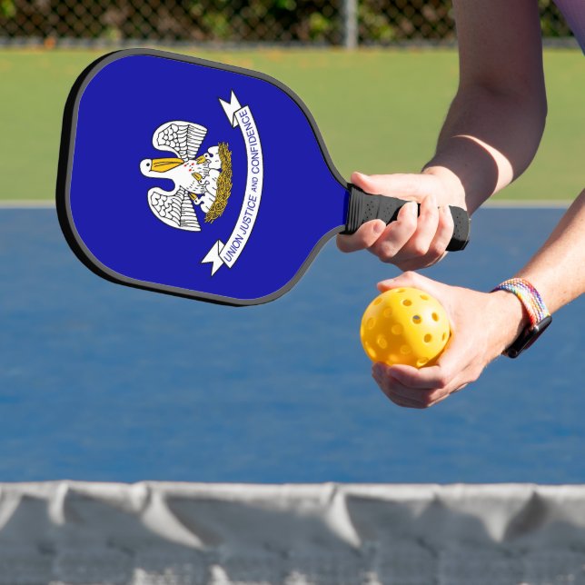 Pickleball Paddle with flag of Louisiana, USA (Insitu)