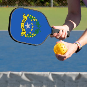 Pickleball Paddle with flag of Nevada, USA