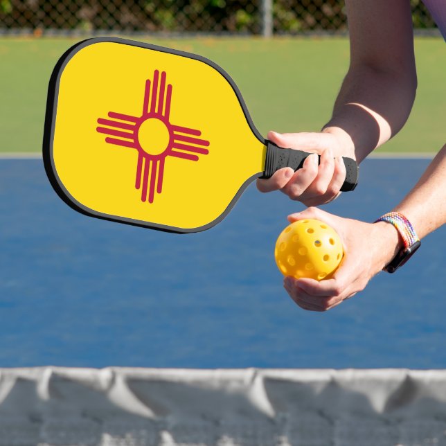 Pickleball Paddle with flag of New Mexico, USA (Insitu)