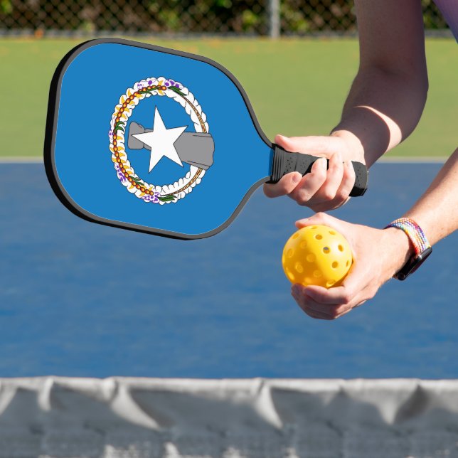 Pickleball Paddle with flag of Northern Mariana (Insitu)
