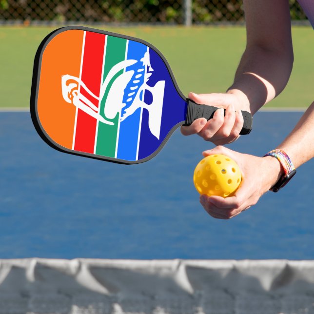 Pickleball Paddle with flag of St. Petersburg (Insitu)