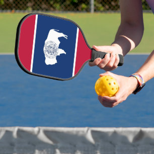 Pickleball Paddle, Wyoming flag Pickleball Paddle