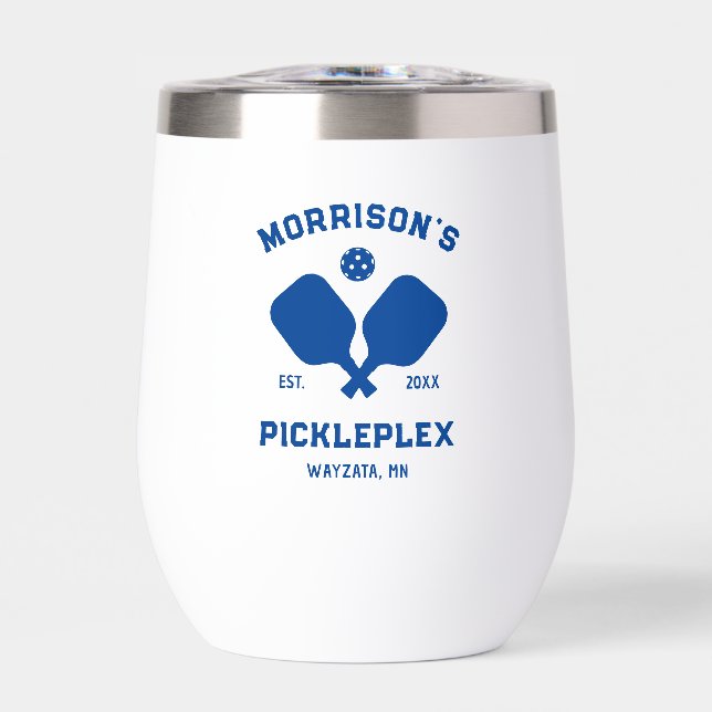 Pickleball Paddles Texte Personnalisé Cour d'Accue (Avant)