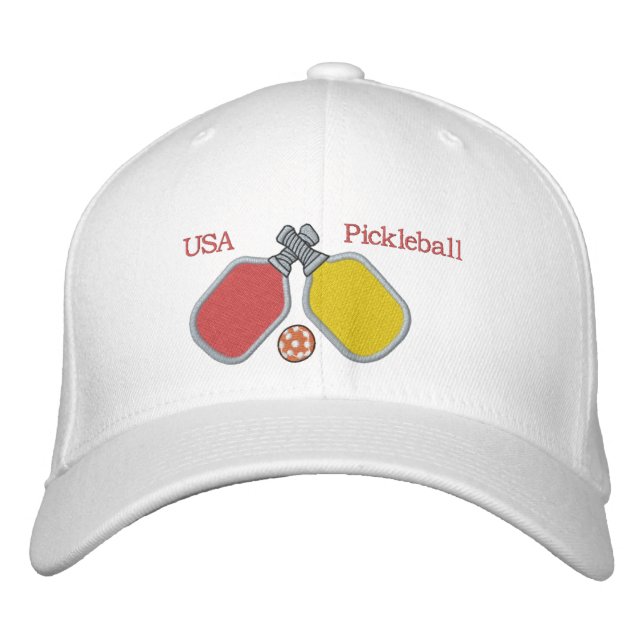 Pickleball paddles USA pickleball  Embroidered Hat (Front)