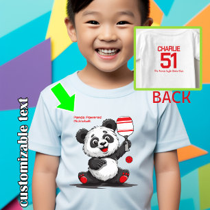 Pickleball Panda Baby T-Shirt