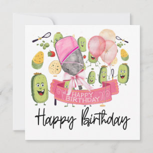 Pickleball Party Birthday  Card