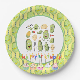Pickleball Party Birthday Paper Plate