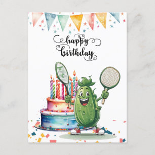 Pickleball Party   Birthday  Postcard