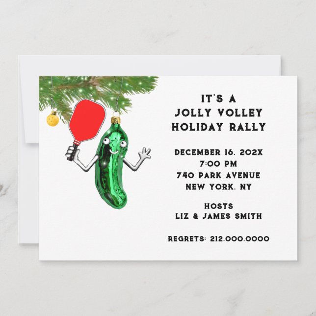 Pickleball Party Invitation (Front)