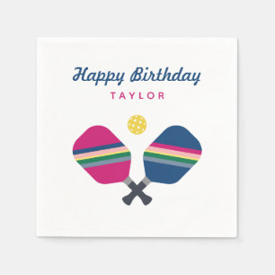 Pickleball Party Personalized Name Custom Napkins