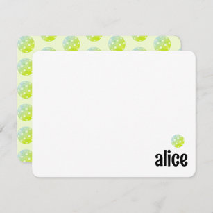 Pickleball Party Pickle Juice Custom Green Thank You Card