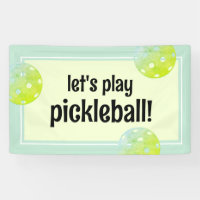 Pickleball Party Sports Green Custom