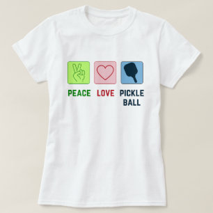 Pickleball Peace and Love T-Shirt