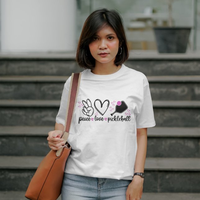 Pickleball, Peace and Love Tshirt (Créateur téléchargé)