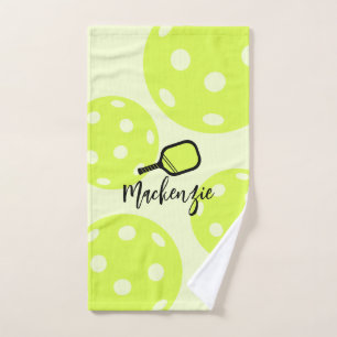 Pickleball Personalized Gear Bright Hand Towel