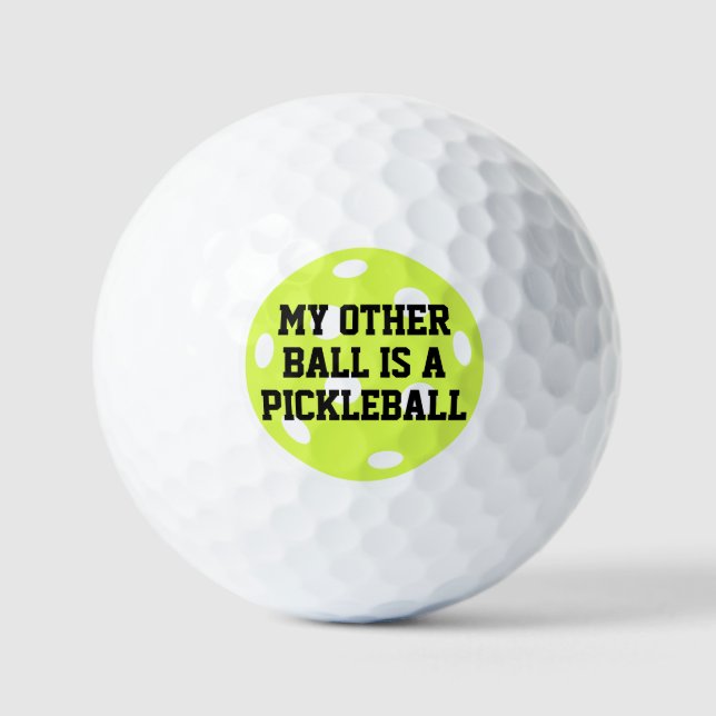 Pickleball Personalized Name Golf Balls (Front)