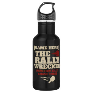 Pickleball Personalized Name Rally Wrecker 532 Ml Water Bottle