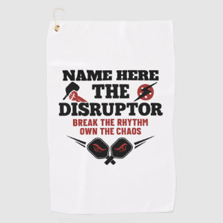 Pickleball Personalized Name The Disruptor Towel
