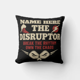 Pickleball Personalized Name The Disruptor Towel Throw Pillow