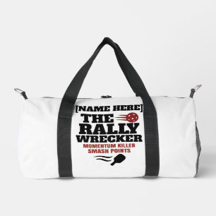 Pickleball Personalized Name The Rally Wrecker Duffle Bag