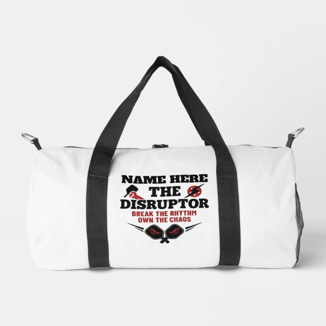 Pickleball Personalized Name The Rally Wrecker Gym Duffle Bag (Front)