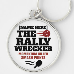 Pickleball Personalized Name The Rally Wrecker  Keychain