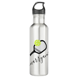 Pickleball Personalized Script Name on 710 Ml Water Bottle