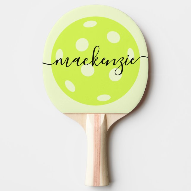 Pickleball Personalized Script Name Ping Pong Paddle (Front)