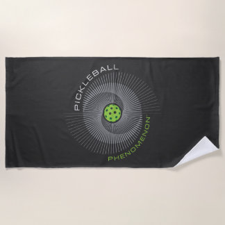 Pickleball Phenomenon Galaxy Beach Towel