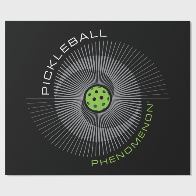 Pickleball Phenomenon Galaxy Wrapping Paper (Flat)