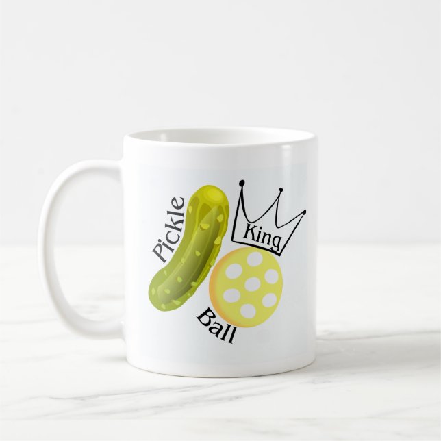 Pickleball Pickle Ball King Mug (Left)