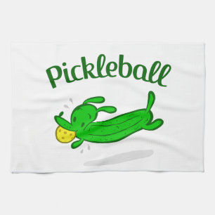 "Pickleball Pickle Dog" Sports Towel