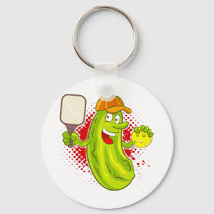 Pickleball Pickle Player  Keychain
