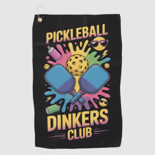 Pickleball Pickleball Dinkers Club Graffiti Sports Golf Towel