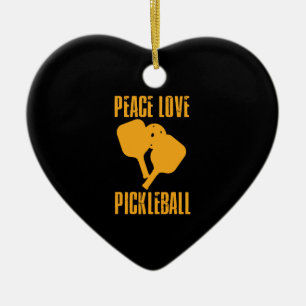 Pickleball Pickleball Player Gift Ceramic Ornament