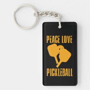 Pickleball Pickleball Player Gift Keychain