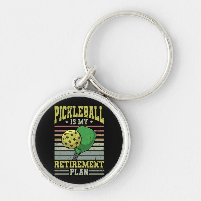Pickleball - Pickleball Retirement Keychain (Front)