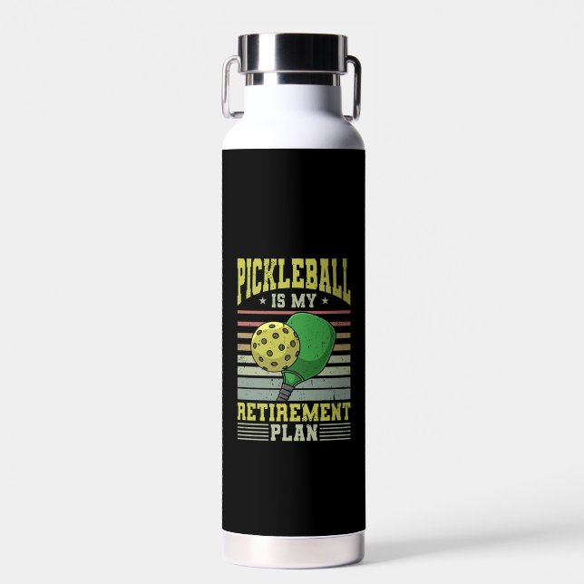 Pickleball - Pickleball Retirement  Water Bottle (Front)
