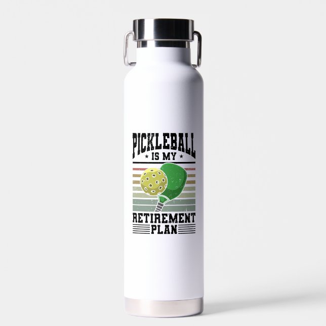 Pickleball - Pickleball Retirement  Water Bottle (Front)