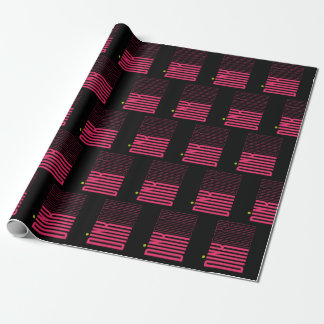 Pickleball pink dink pattern wrapping paper