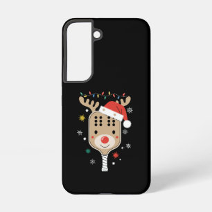 Pickleball Player Christmas Holiday Reindeer Xmas  Samsung Galaxy Case
