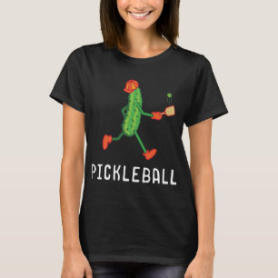Pickleball Player Coach Vegan Pickle Fruit Sport L T-Shirt