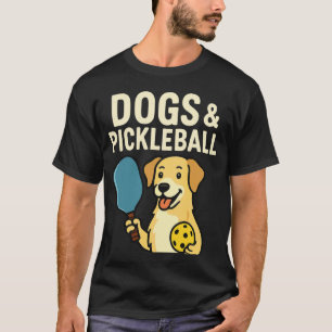 Pickleball Player Dog Lover Mom Dad Owner Pug Chih T-Shirt