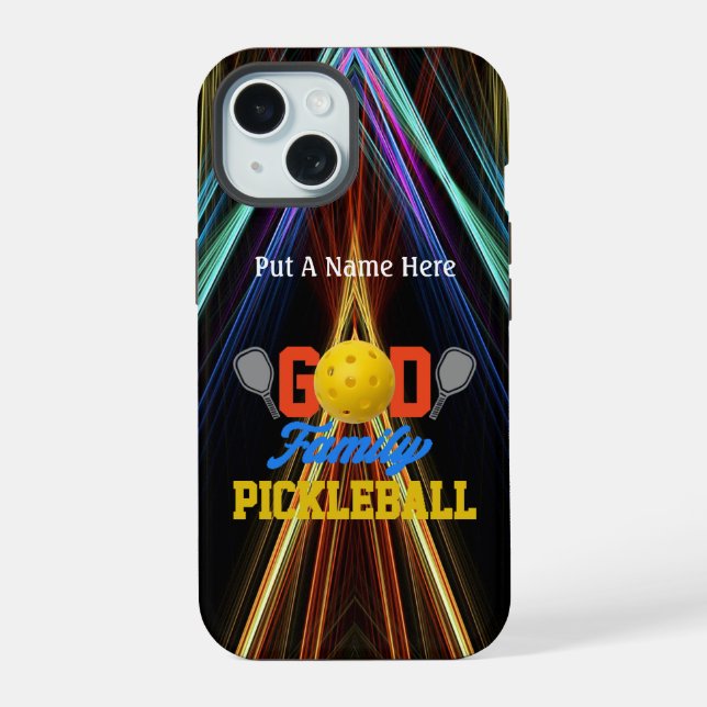 Pickleball Player/Fan personalize Case-Mate iPhone 15 Case (Back)