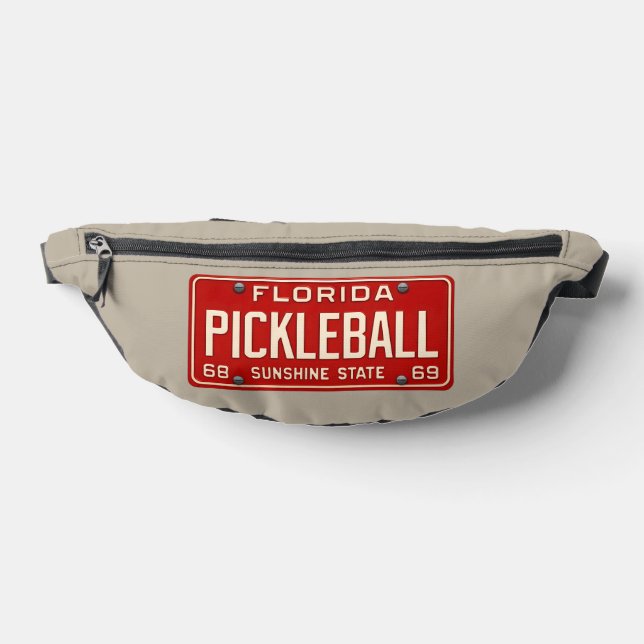 Pickleball Player Fan Retro Florida License Plate (Poser)