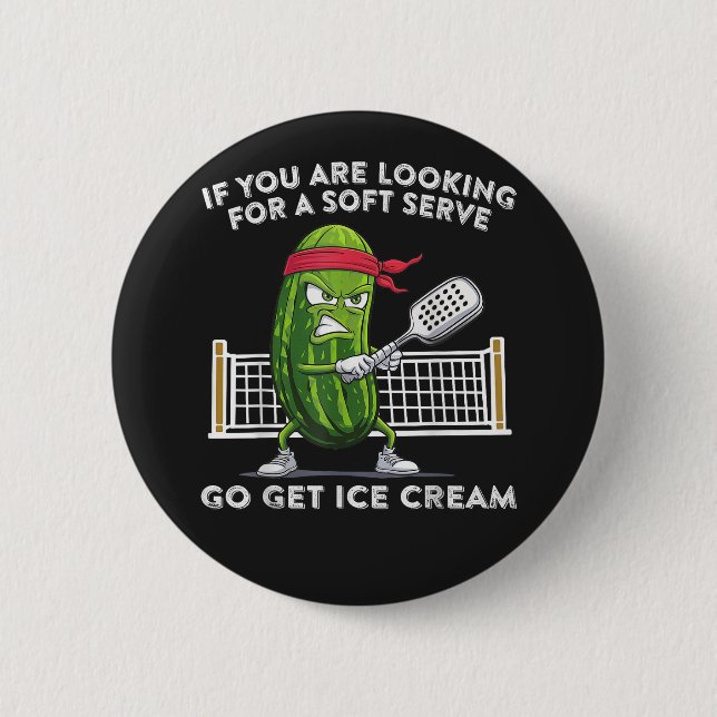 Pickleball Player Funny 2 Inch Round Button (Front)