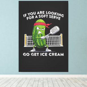 Pickleball Player Funny Canvas Print