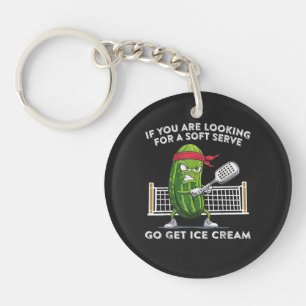 Pickleball Player Funny Keychain